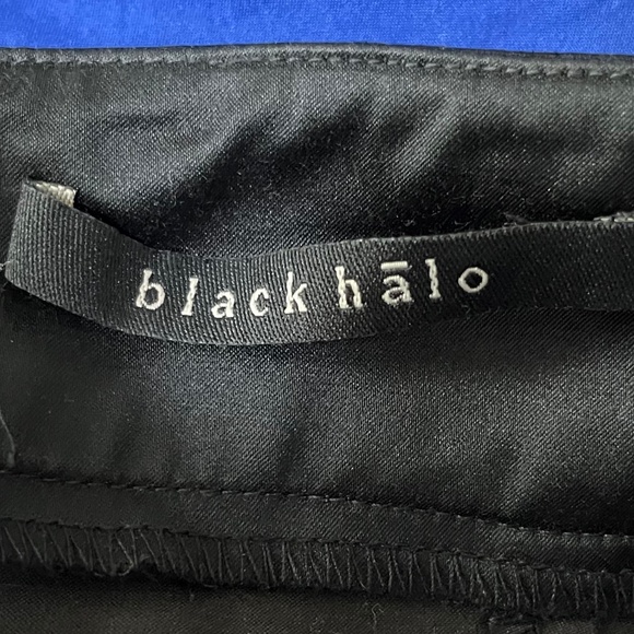 Black Halo Black Halter Dress - Size 6 - Picture 5 of 6